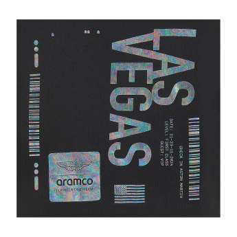 Aston Martin męska bluza z kapturem Las Vegas GP black F1 Team 2024