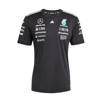 Mercedes AMG Petronas koszulka damska official Teamline Replica black F1 Team 2025