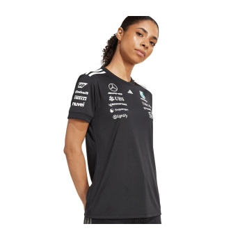 Mercedes AMG Petronas koszulka damska official Teamline Replica black F1 Team 2025