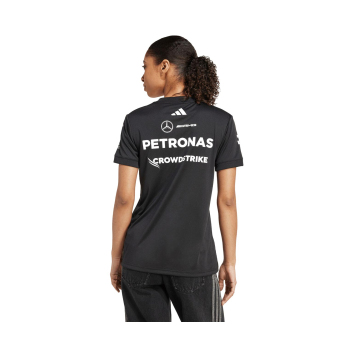 Mercedes AMG Petronas koszulka damska official Teamline Replica black F1 Team 2025