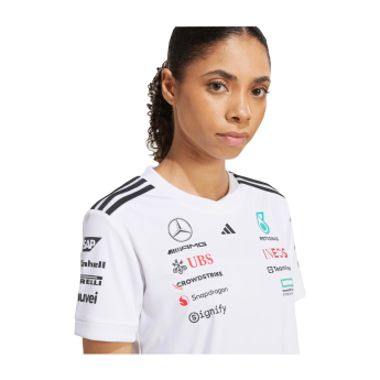 Mercedes AMG Petronas koszulka damska official Teamline Replica white F1 Team 2025