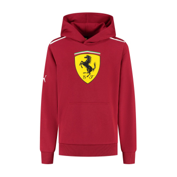 Ferrari dziecięca bluza z kapturem Shield red F1 Team 2025
