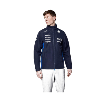 Williams męska kurtka z kapturem Rain official Teamline Replica blue F1 Team 2025