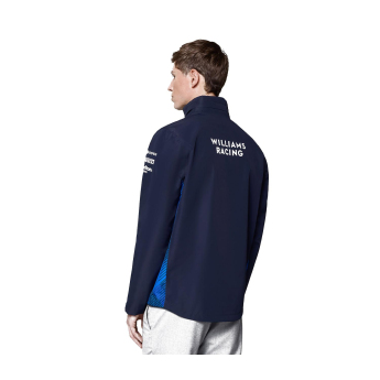 Williams męska kurtka z kapturem Rain official Teamline Replica blue F1 Team 2025