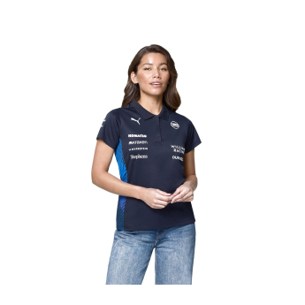Williams damska koszulka polo official Teamline Replica black F1 Team 2025