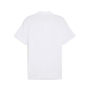 Formuła 1 męska koszulka polo small logo white F1 Team 2025