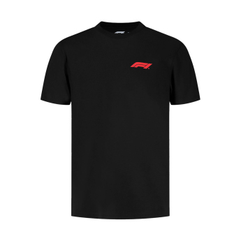 Formuła 1 koszulka męska Small Logo black F1 Team 2025