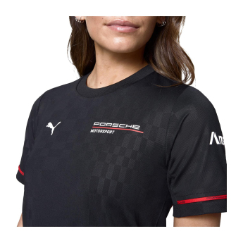 Porsche Motorsport koszulka damska official Teamline Replica black 2025