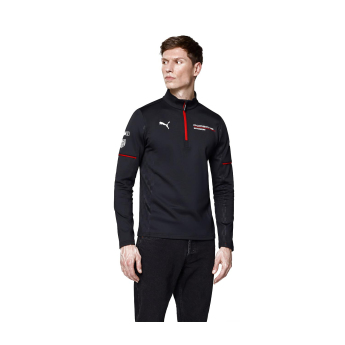 Porsche Motorsport bluza męska 1/4 Zip Mid-layer black Team 2026