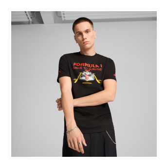 Formuła 1 koszulka męska DTS Graphic black F1 Team 2025