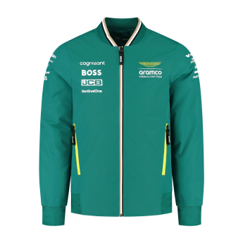 Aston Martin kurtka męska Bomber official Teamline Replica green F1 Team 2025