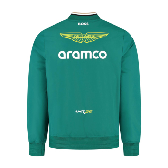 Aston Martin kurtka męska Bomber official Teamline Replica green F1 Team 2025