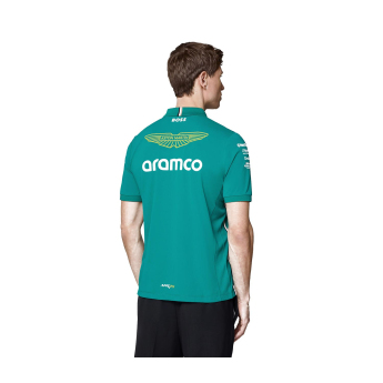 Aston Martin męska koszulka polo official Teamline Replica green F1 Team 2025
