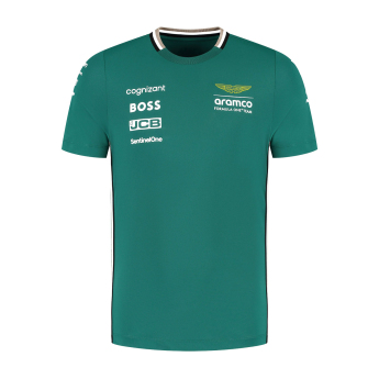 Aston Martin koszulka męska official Teamline Replica green F1 Team 2025