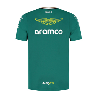 Aston Martin koszulka męska official Teamline Replica green F1 Team 2025
