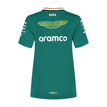 Aston Martin koszulka damska official Teamline Replica green F1 Team 2025