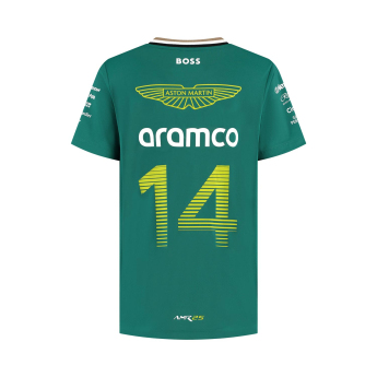 Aston Martin koszulka dziecięca Alonso official Teamline Replica F1 Team 2025