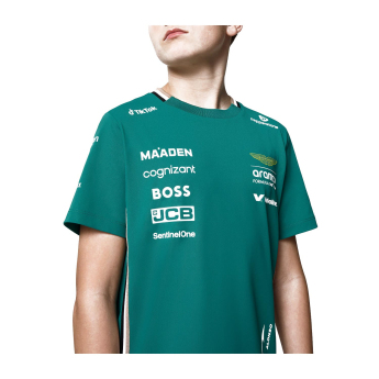 Aston Martin koszulka dziecięca Alonso official Teamline Replica F1 Team 2025