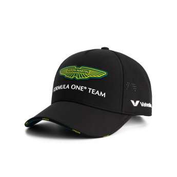 Aston Martin czapka baseballówka official Teamline Replica black F1 Team 2025