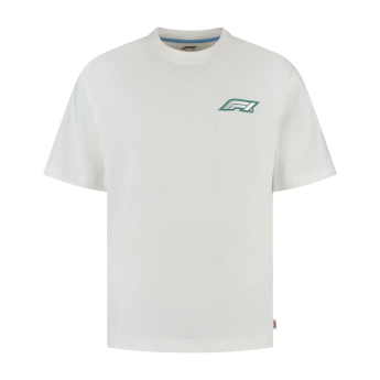 Formuła 1 koszulka męska Legacy Graphic white F1 Team 2025