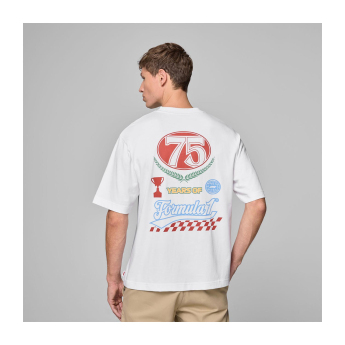 Formuła 1 koszulka męska Legacy Graphic white F1 Team 2025