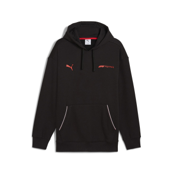 Formuła 1 męska bluza z kapturem Essential Relaxed Logo black F1 Team 2025