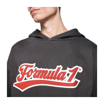 Formuła 1 męska bluza z kapturem Heritage Graphic black F1 Team 2025