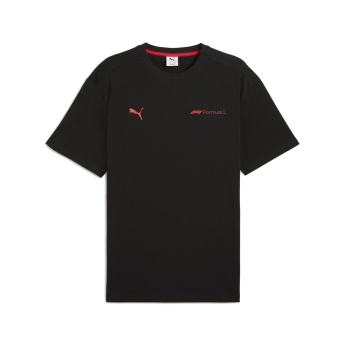 Formuła 1 koszulka męska Essential Relaxed Logo black F1 Team 2025