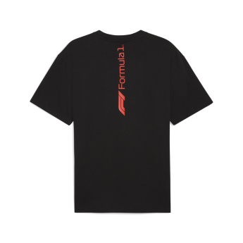 Formuła 1 koszulka męska Essential Relaxed Logo black F1 Team 2025