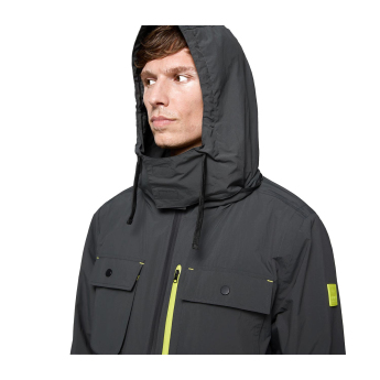 Aston Martin męska kurtka z kapturem Rain 6 pocket F1 Team 2025