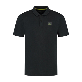 Aston Martin męska koszulka polo Tech Waffle black F1 Team 2025