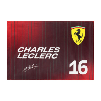 Ferrari flaga Charles Leclerc F1 Team 2025