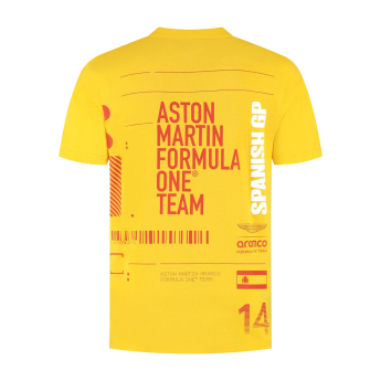 Aston Martin koszulka męska Spain GP F1 Team 2025