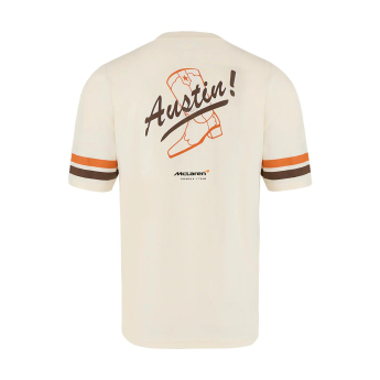 McLaren Honda koszulka męska Austin GP beige F1 Team 2025