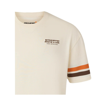 McLaren Honda koszulka męska Austin GP beige F1 Team 2025
