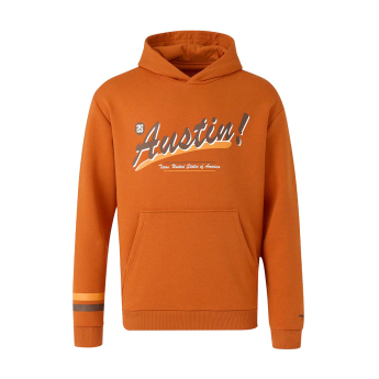 McLaren Honda męska bluza z kapturem Austin GP orange F1 Team 2025