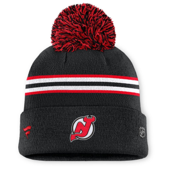 New Jersey Devils czapka zimowa damska Authentic Pro W/Cap Cuffed Pom Beanie