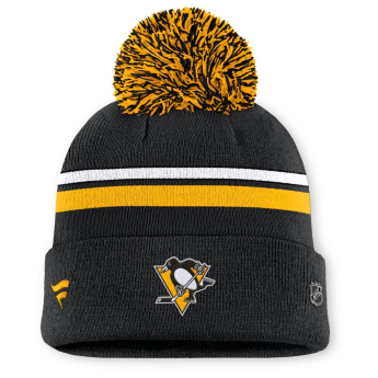 Pittsburgh Penguins czapka zimowa damska Authentic Pro W/Cap Cuffed Pom Beanie