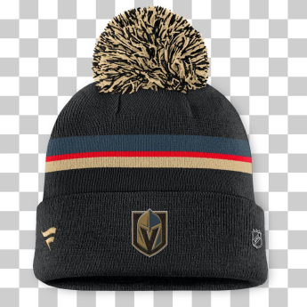Vegas Golden Knights czapka zimowa damska Authentic Pro W/Cap Cuffed Pom Beanie