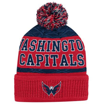 Washington Capitals czapka zimowa dziecięca Puck Pattern Cuffed Pom