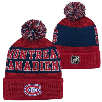 Montreal Canadiens czapka zimowa dziecięca Puck Pattern Cuffed Pom