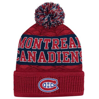 Montreal Canadiens czapka zimowa dziecięca Puck Pattern Cuffed Pom
