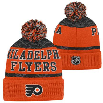 Philadelphia Flyers czapka zimowa dziecięca Puck Pattern Cuffed Pom