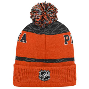 Philadelphia Flyers czapka zimowa dziecięca Puck Pattern Cuffed Pom