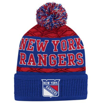 New York Rangers czapka zimowa dziecięca Puck Pattern Cuffed Pom