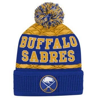Buffalo Sabres czapka zimowa dziecięca Puck Pattern Cuffed Pom