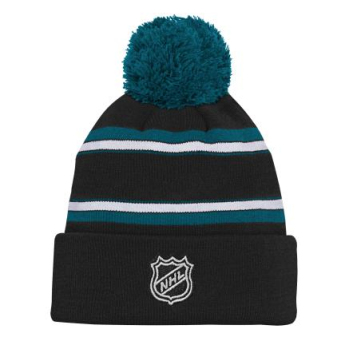 San Jose Sharks czapka zimowa dziecięca 3Rd Jersey Jacquard Cuff Pom