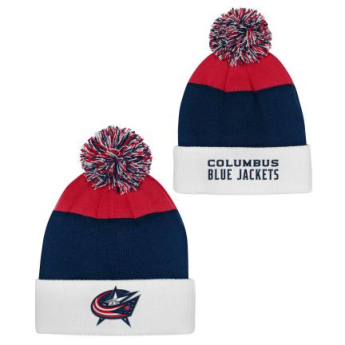 Columbus Blue Jackets czapka zimowa dziecięca Essentials Cuffed Knit W Pom
