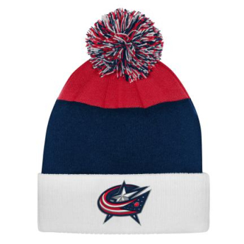 Columbus Blue Jackets czapka zimowa dziecięca Essentials Cuffed Knit W Pom