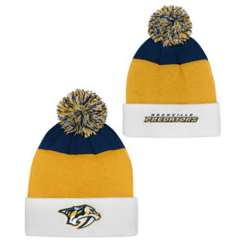 Nashville Predators czapka zimowa dziecięca Essentials Cuffed Knit W Pom